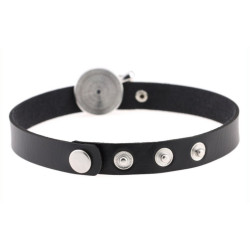 Joy Jewels Ras de cou Round Moon Noir